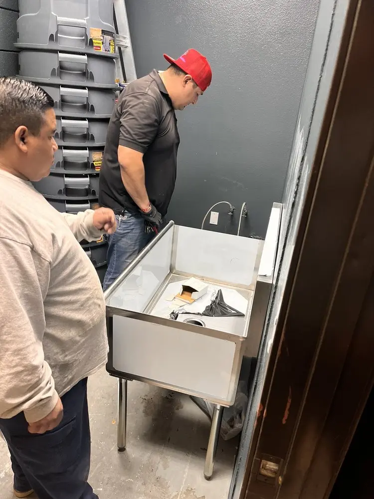 Commercial plumbing and sink installation in Offutt AFB